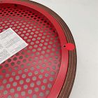 Open Box: Emma Chamberlain Perforated Round Coffee Cart (17") - Dark Walnut, Stainless Steel
