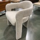 Open Box: McClaine Dining Chair - Performance Cozy Boucle Stone, Burnt Wax