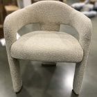 Open Box: McClaine Dining Chair - Performance Cozy Boucle Stone, Burnt Wax