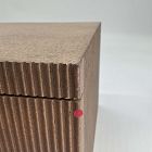 Open Box: Modern Fluted Jewelry Box, Grand (7.5"H) - Dune