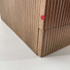 Open Box: Modern Fluted Jewelry Box, Grand (7.5"H) - Dune