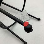 Open Box: Pierce &amp; Ward Counter Stool (26") - P&amp;W Stripe, Black Cast Metal