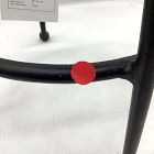 Open Box: Pierce &amp; Ward Counter Stool (26") - P&amp;W Stripe, Black Cast Metal