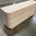 Open Box: Solstice Painted Raffia 9-Drawer Dresser (76") - Whitewash