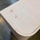 Open Box: Solstice Painted Raffia 9-Drawer Dresser (76") - Whitewash
