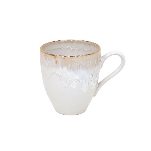 Casafina Taormina Stoneware Gold-Rimmed Mugs (Set of 4) by West Elm