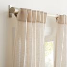 Custom Size Sheer European Flax Linen Curtain - Natural Flax