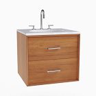 Mid-Century Floating Single Bathroom Vanity (24")