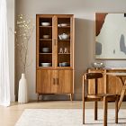 Mid-Century Glass Cabinet (35")