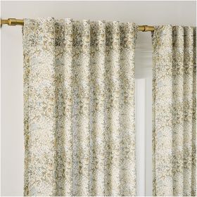 Frankie Floral Curtain, 100% Cotton | West Elm
