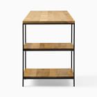 Industrial Storage 3-Piece Modular Desk w/ Open Shelves (64")