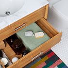 Mid-Century Open Storage Single Bathroom Vanity (24"&ndash;49") - Acorn