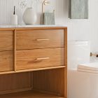 Mid-Century Open Storage Single Bathroom Vanity (24"&ndash;49") - Acorn