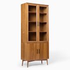Mid-Century Glass Cabinet (35")