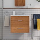 Mid-Century Floating Single Bathroom Vanity (24")