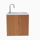 Mid-Century Floating Single Bathroom Vanity (24")