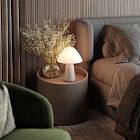 Illaria Cordless Mushroom Table Lamp (12")