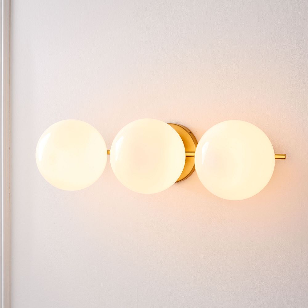 Sphere & Stem 3-Light Sconce (24") by West Elm