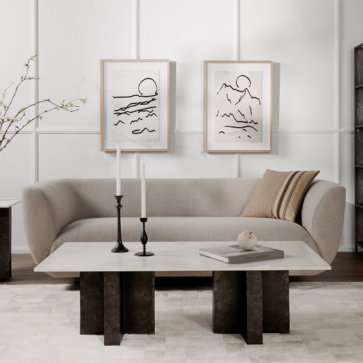Harlyn Curved Pedestal Sofa by West Elm