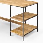 Industrial Storage Modular L-Shaped Desk w/ Open Shelves (64")