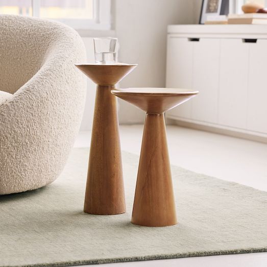 Meyer Solid Wood Drink Tables (8.7"-11.5") by West Elm