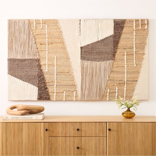 Terra Natural Fiber Mosaic Dimensional Wall Art by West Elm