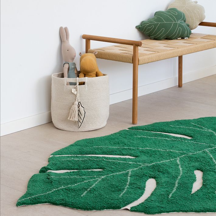 Lorena Canals Monstera Leaf Rug | West Elm
