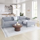 Vail 2-Piece Chaise Sectional (113") - Metal Legs