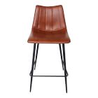 Modern Channeled Back Bar &amp; Counter Stools (Set of 2)