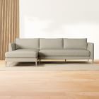 Vail 2-Piece Chaise Sectional (113") - Metal Legs