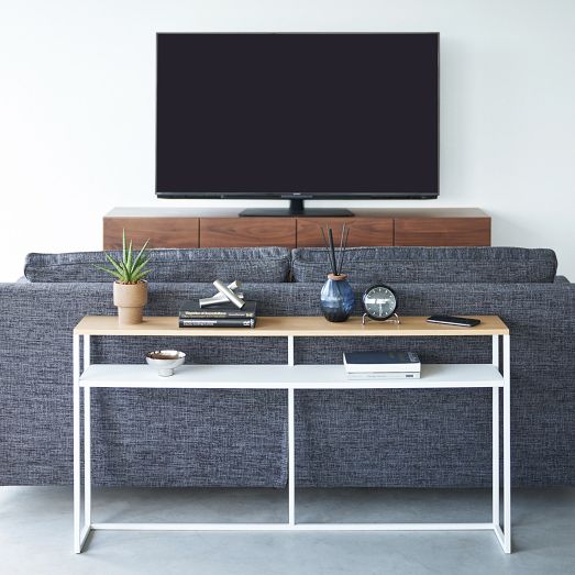 Yamazaki Sofa Back Console Table w/ Shelf (50") by West Elm