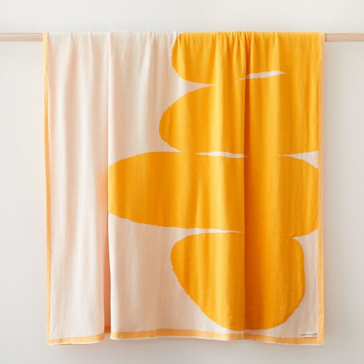 Claudia Pearson Cotton Knitted Blanket by West Elm