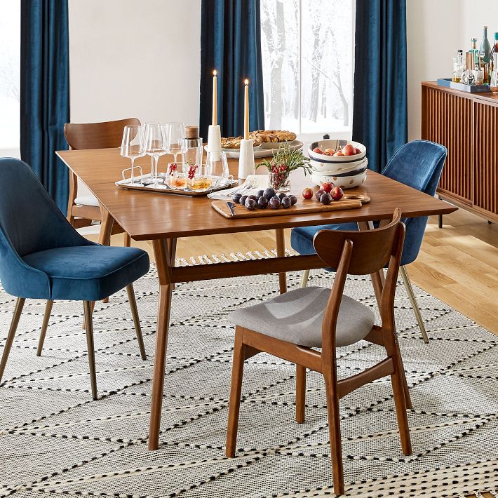 Extra Deep Mid-Century Extendable Dining Table | West Elm