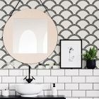 Tempaper Mosaic Scallop Removable Wallpaper