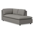 Open Box: Marin Right-Arm Terminal Chaise - Chenille Tweed Silver