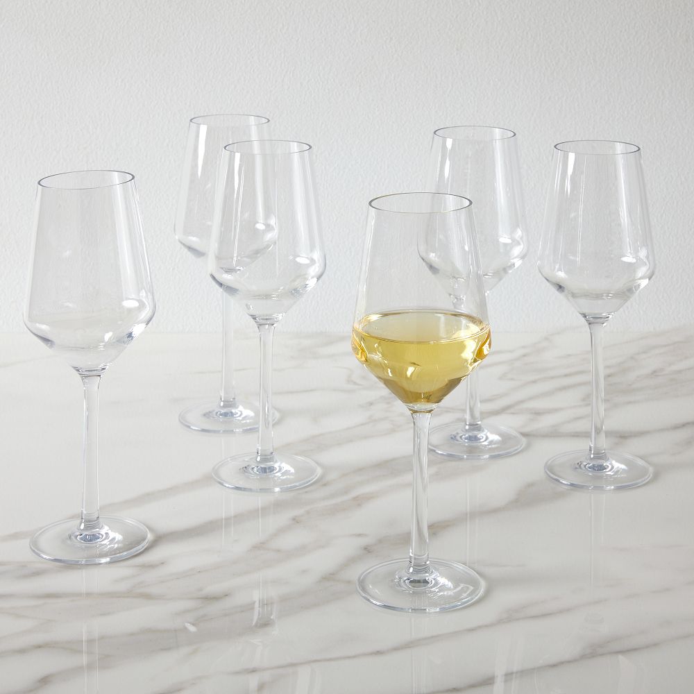 Sole Outdoor Glassware Sets - Savignon Blanc Wine Glass, Set of 6