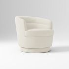 Open Box: Viv Swivel Chair - Performance Boucle Oatmeal