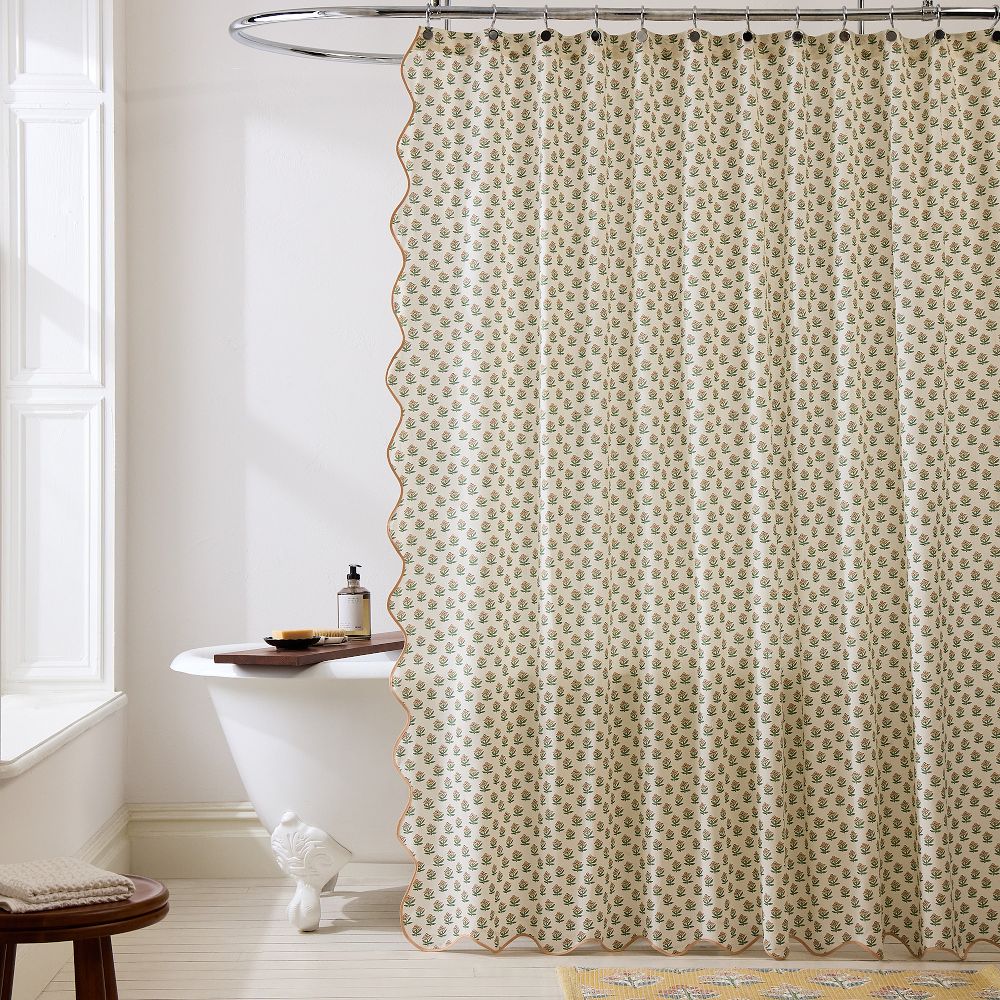 Begonia Shower Curtain - 72x74, Apple Blossom