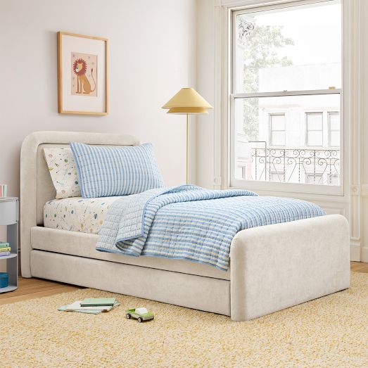 Richie Upholstered Bed & Trundle by West Elm