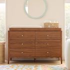 Daisy 6-Drawer Wide Dresser with Removable Topper (55")