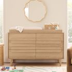 Gemini 6-Drawer Wide Dresser with Removable Topper (56")