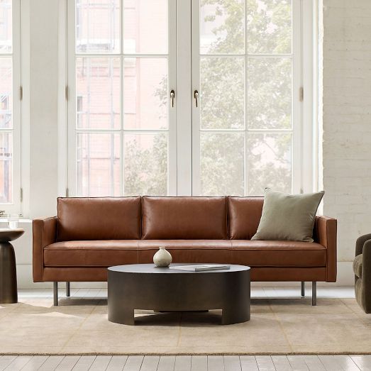Axel Leather Sofa (76