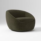 Open Box: Cozy Swivel Chair - Performance Distressed Velvet Juniper
