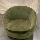 Open Box: Cozy Swivel Chair - Performance Distressed Velvet Juniper