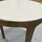 Open Box: Elwell Marble Side Table (16") - Banswara Marble, Vintage Brass