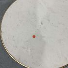 Open Box: Elwell Marble Side Table (16") - Banswara Marble, Vintage Brass