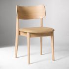 Open Box: Lalia Dining Chair - Ludlow Leather Sand, Blonde