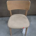 Open Box: Lalia Dining Chair - Ludlow Leather Sand, Blonde