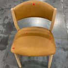 Open Box: Marcus Samuelsson Leather Dining Chair - Ludlow Leather Sesame, Blonde