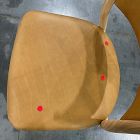 Open Box: Marcus Samuelsson Leather Dining Chair - Ludlow Leather Sesame, Blonde